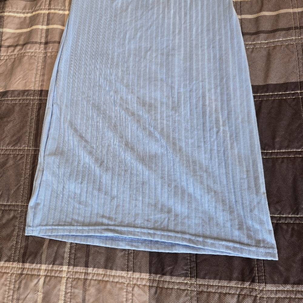 Streetwear Society Ribbed Baby Blue Mini Dress Adjustable Strap NWT WOMENS Small - Picture 7 of 12